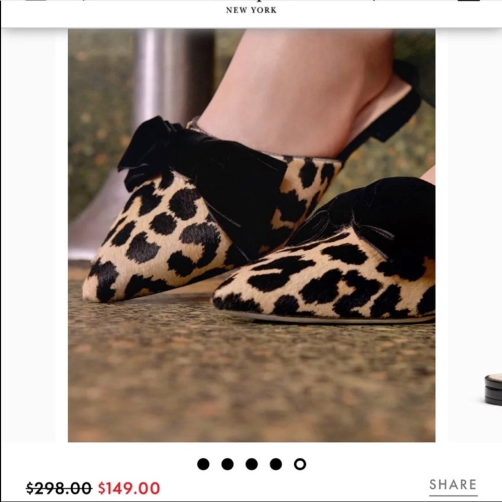 New Kate spade cheetah mules. Size 7